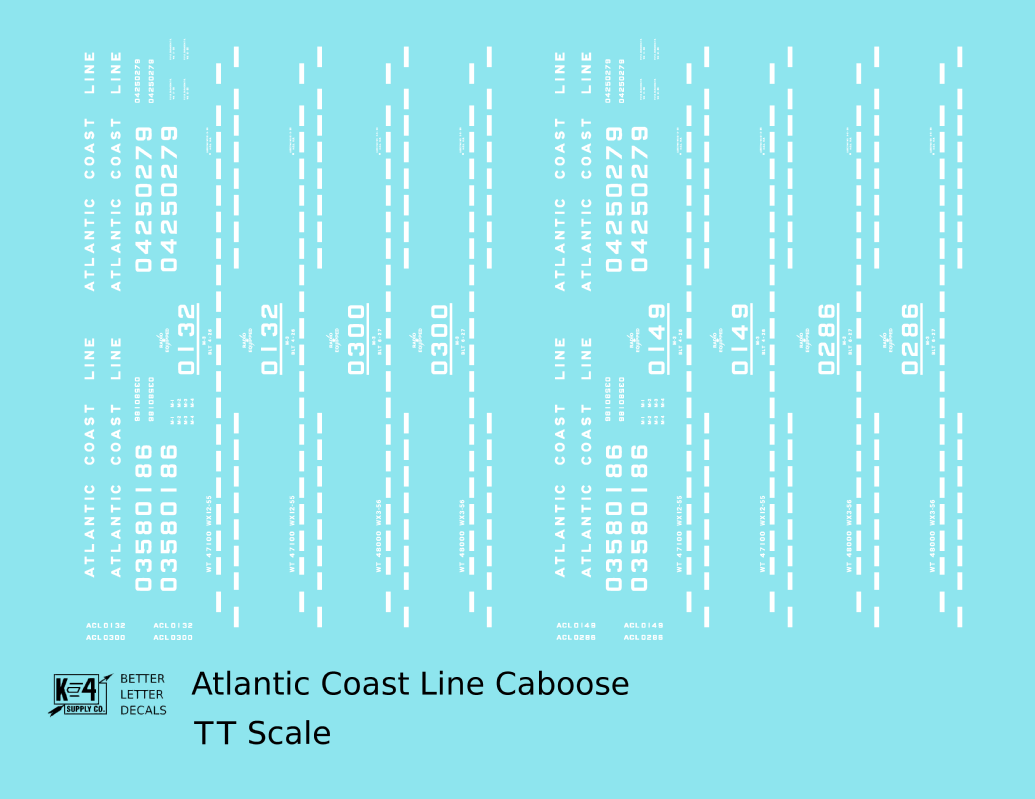 Atlantic Coast Line Caboose White
