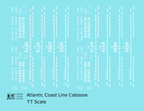 Atlantic Coast Line Caboose White