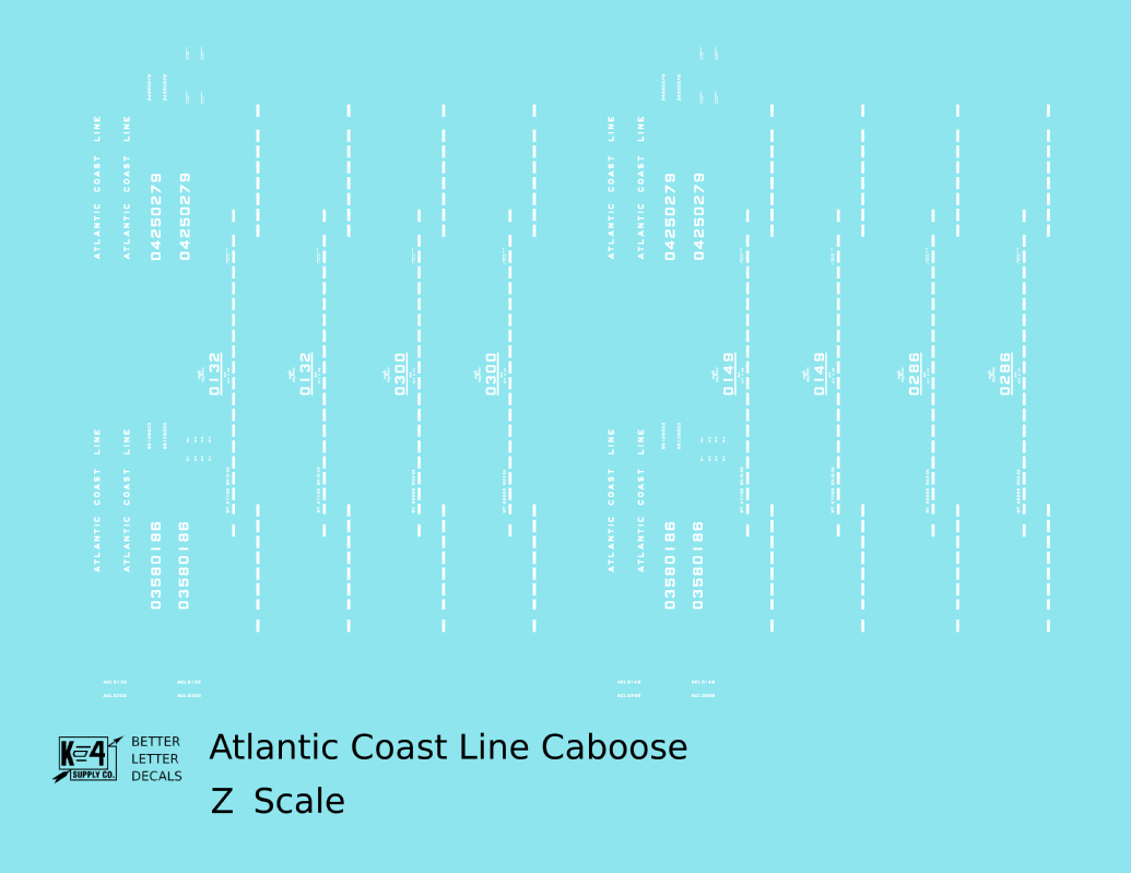 Atlantic Coast Line Caboose White