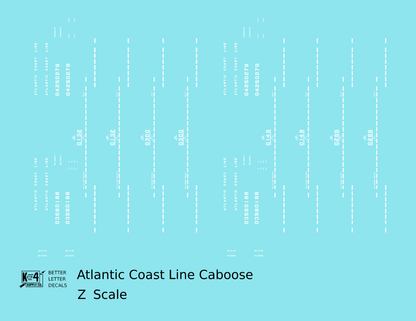 Atlantic Coast Line Caboose White
