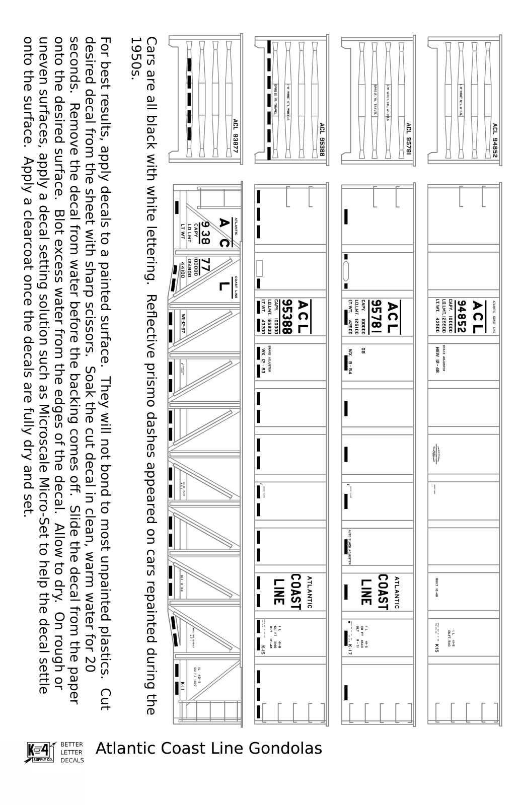 Atlantic Coast Line 41 Ft Gondola White