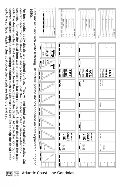 Atlantic Coast Line 41 Ft Gondola White