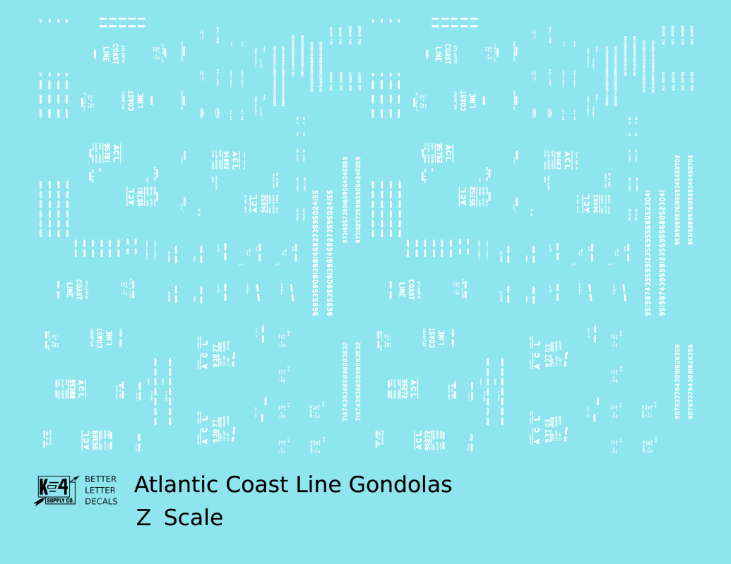 Atlantic Coast Line 41 Ft Gondola White