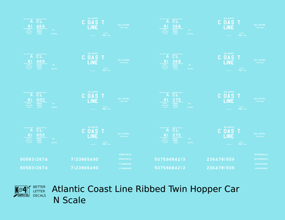 Atlantic Coast Line Ribbed Twin Hopper White