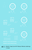 Atlantic Coast Line 40 Ft Boxcar White ACL Roman Font