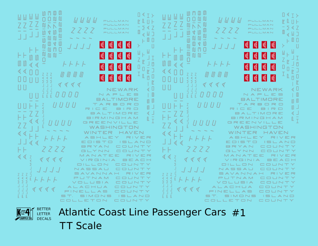 Atlantic Coast Line Streamlined Passenger Car Silver Sleepers Diners #1