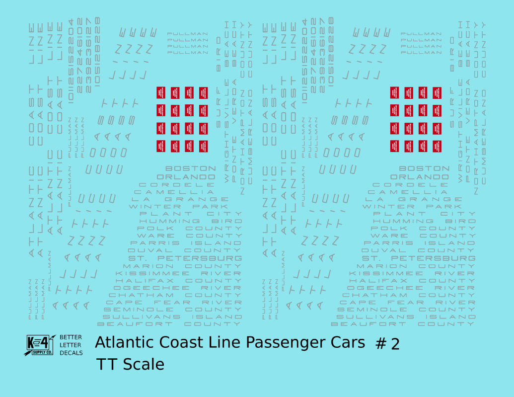 Atlantic Coast Line Streamlined Passenger Car Silver Sleepers Diners #2