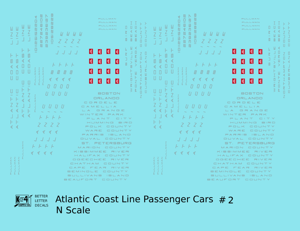 Atlantic Coast Line Streamlined Passenger Car Silver Sleepers Diners #2