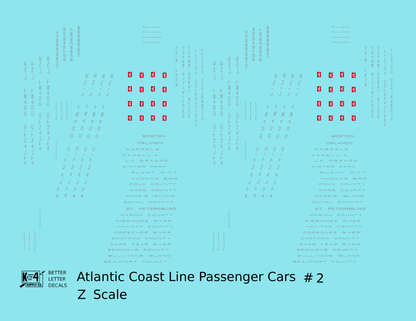 Atlantic Coast Line Streamlined Passenger Car Silver Sleepers Diners #2