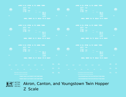 Akron Canton and Youngstown USRA Twin Hopper White ACY