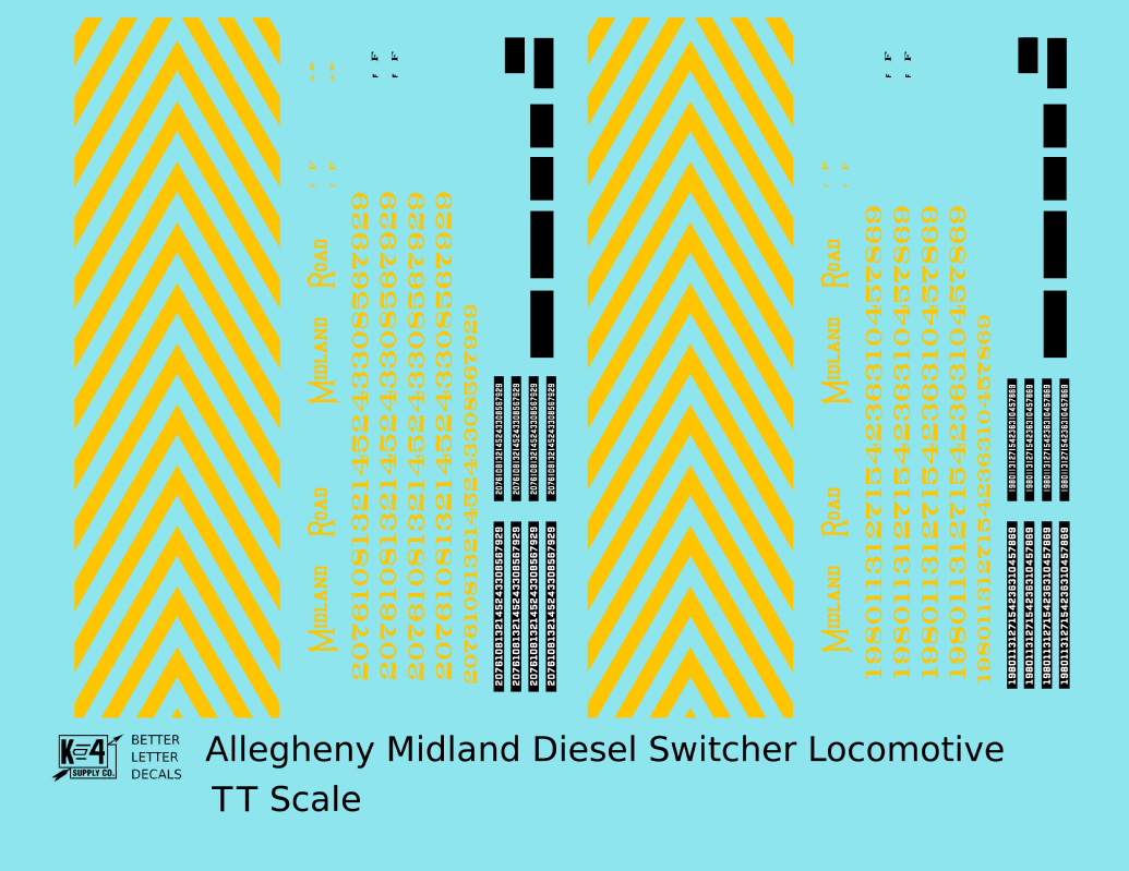 Allegheny Midland Diesel Switcher Yellow