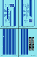 Apalachicola Northern EMD GP15-T Locomotive Blue Port St Joe Route - Decal - Choose Scale