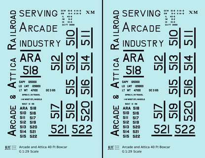 Arcade and Attica 40 Ft Boxcar Black