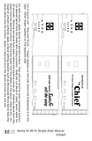 Santa Fe 40 Ft Single Door Boxcar White Chief - Decal