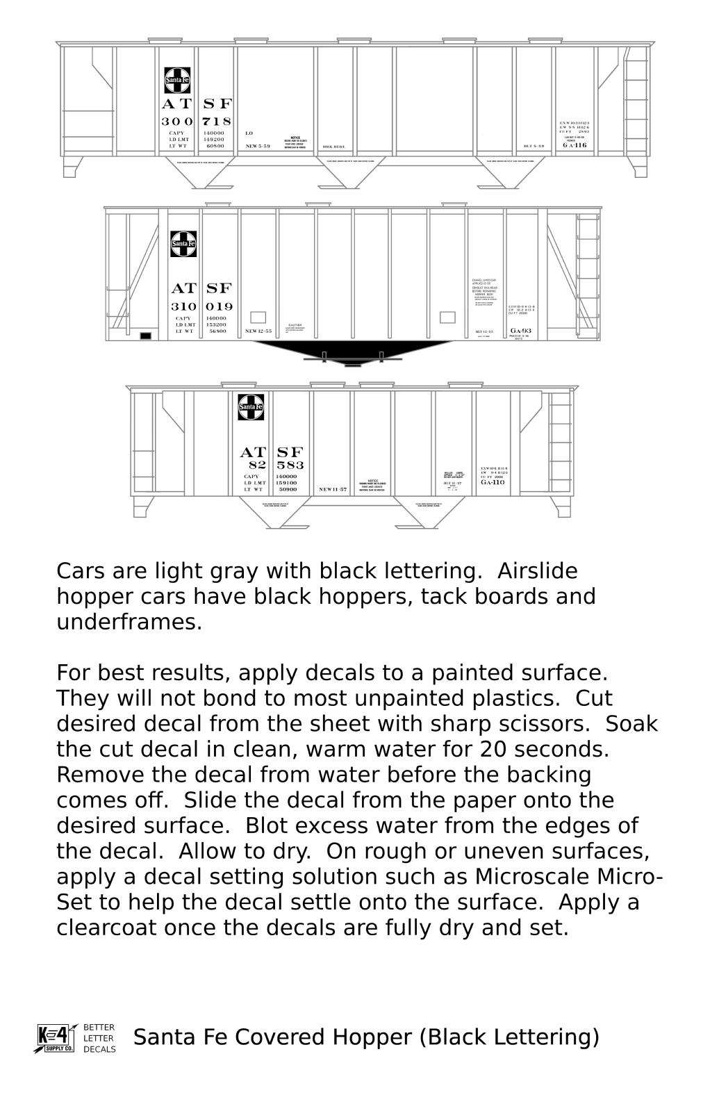 Santa Fe Covered Hopper Black