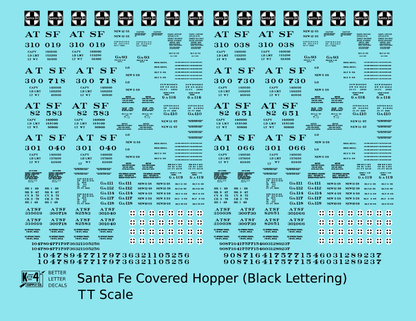 Santa Fe Covered Hopper Black