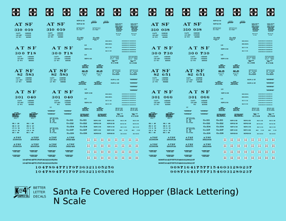 Santa Fe Covered Hopper Black