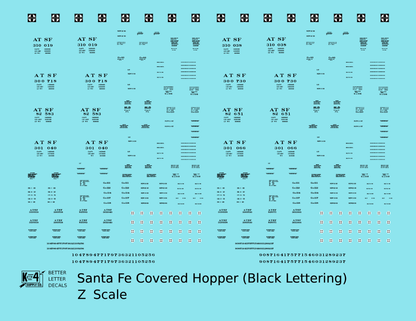 Santa Fe Covered Hopper Black