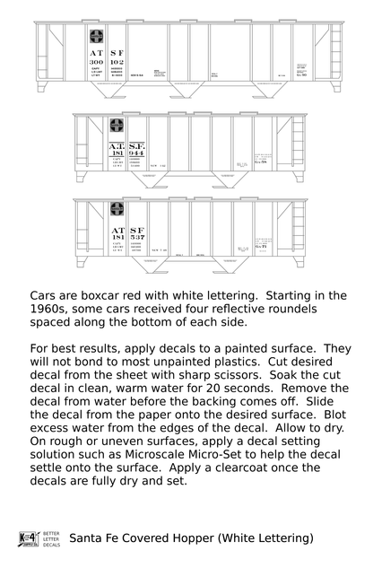 Santa Fe Covered Hopper White