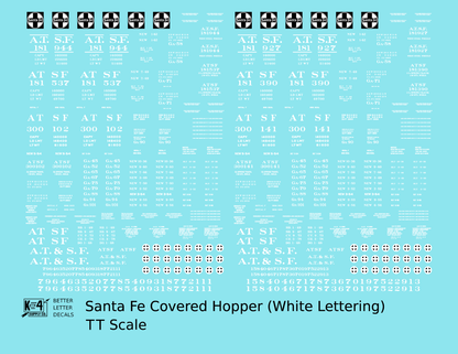 Santa Fe Covered Hopper White