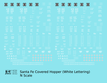 Santa Fe Covered Hopper White