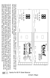 Santa Fe 40 Ft Single Door Boxcar White Chief/Map - Decal