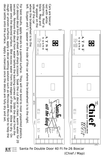 Santa Fe 40 Ft Double Door Fe-26 Boxcar White Chief/Map - Decal