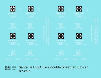Santa Fe USRA Double Sheathed Boxcar White