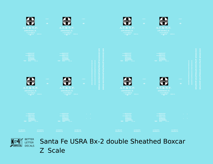 Santa Fe USRA Double Sheathed Boxcar White