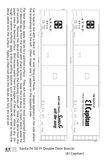 Santa Fe 50 Ft Double Door Boxcar White El Capitan - Decal