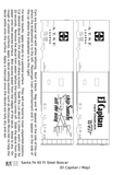 Santa Fe 40 Ft Single Door Boxcar White El Capitan/Map - Decal
