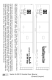 Santa Fe 50 Ft Double Door Boxcar White Grand Canyon - Decal