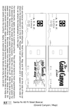 Santa Fe 40 Ft Single Door Boxcar White Grand Canyon/Map - Decal