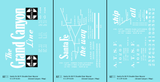 Santa Fe 50 Ft Double Door Boxcar White Grand Canyon/Map - Decal - Choose Scale