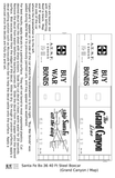 Santa Fe 40 Ft Single Door Boxcar White Grand Canyon Buy War Bonds - Decal