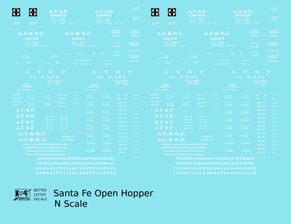Santa Fe Hopper Car White