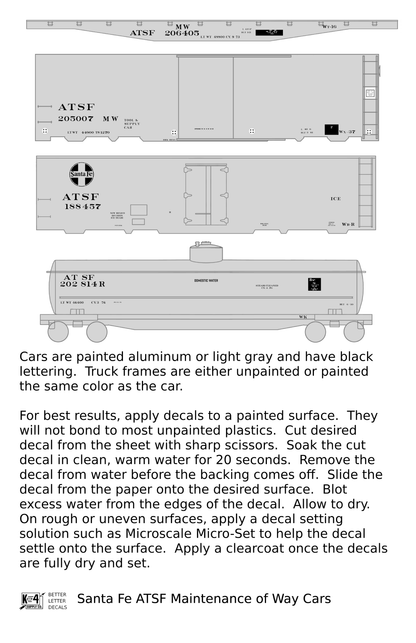 Santa Fe MOW Maintenance Of Way Car Black