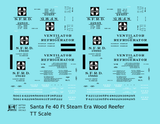 Santa Fe Steam Era Wood Reefer Black