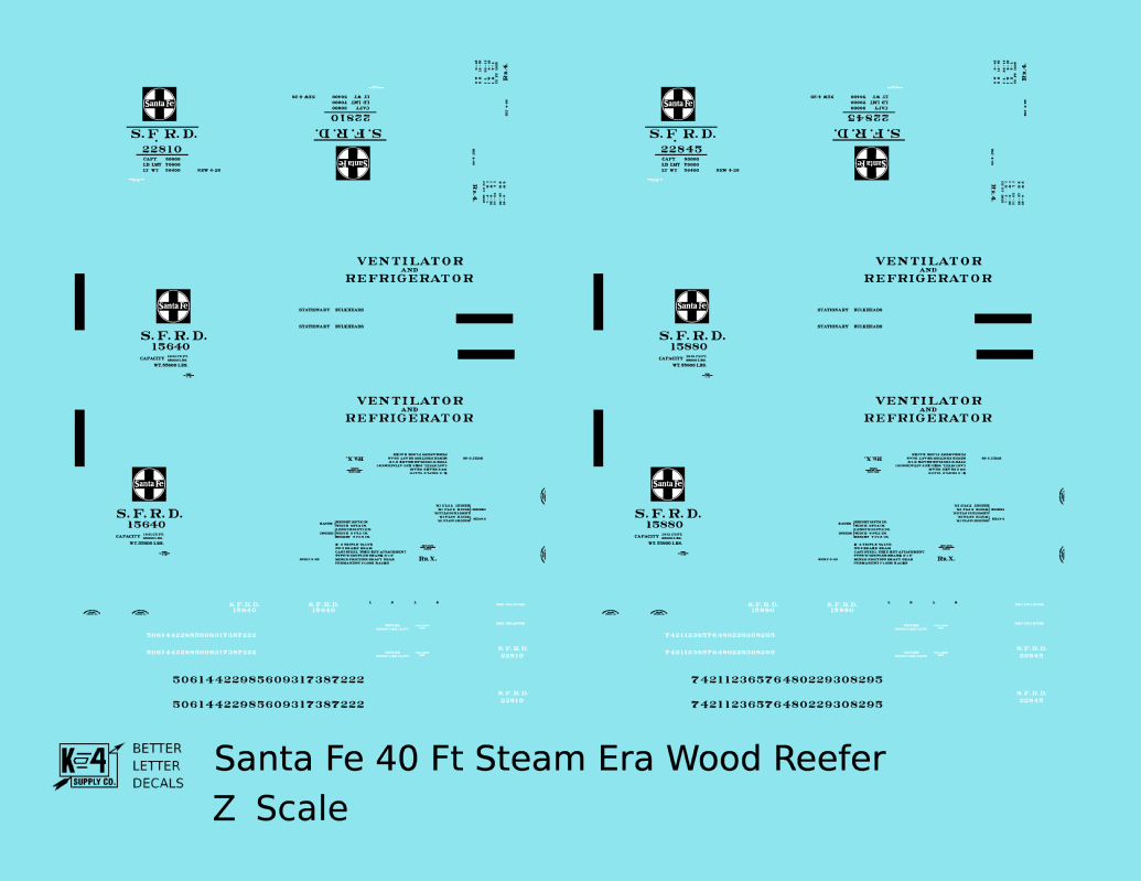 Santa Fe Steam Era Wood Reefer Black