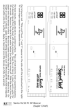 Santa Fe 50 Ft DF Boxcar White and Orange Super Chief - Decal
