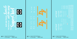 Santa Fe 50 Ft DF Boxcar White and Orange Super Chief - Decal - Choose Scale