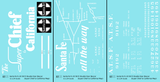 Santa Fe 50 Ft Double Door Fe-20 Boxcar White Super Chief/Map - Decal - Choose Scale
