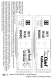 Santa Fe 40 Ft Single Door Boxcar White Super Chief Buy War Bonds - Decal