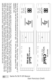 Santa Fe 50 Ft DF Boxcar White and Orange San Francisco Chief - Decal