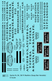 Santa Fe Wickes / Hanrahan Ice Reefer Black and White Soap Bar Herald