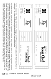 Santa Fe 50 Ft DF Boxcar White and Orange Texas Chief - Decal