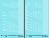 Santa Fe Smoothside/Heavyweight Passenger Cars White #1 - Decal - Choose Scale