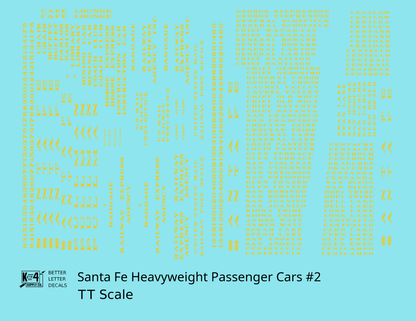 Santa Fe Heavyweight Passenger Cars Dulux Gold #2