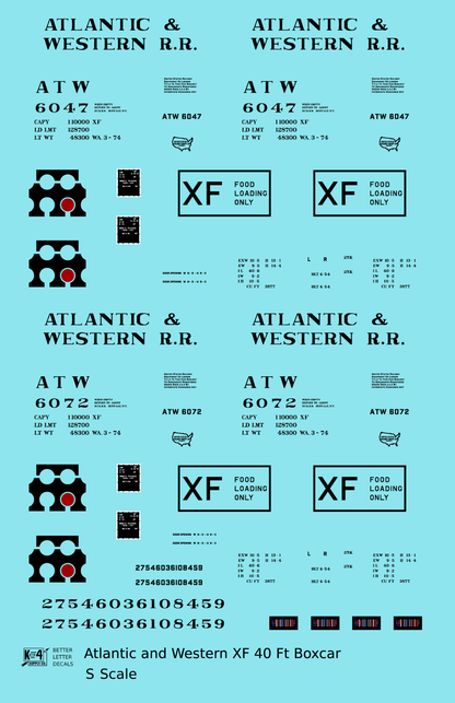Atlantic and Western 40 Ft Boxcar Black