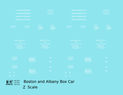 Boston and Albany 36 Or 40 Ft Boxcar White